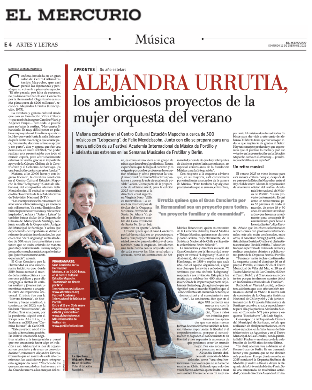 Alejandra Urrutia Artes y Letras 1